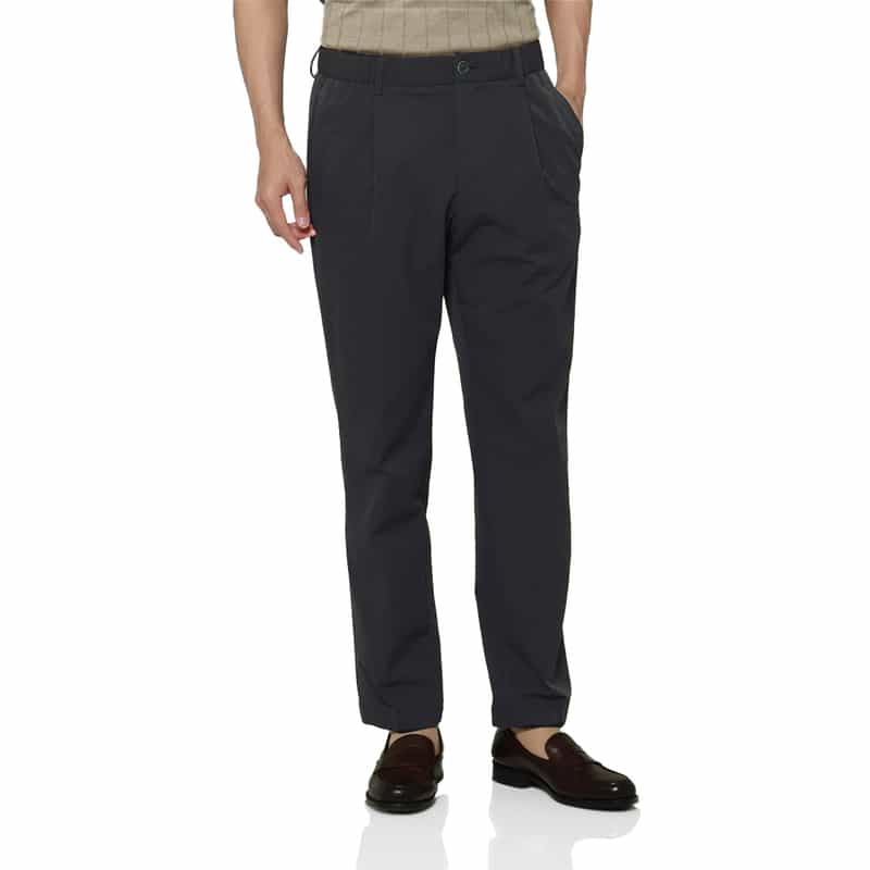 HERNO HERNO＜ヘルノ＞ セットアップ シアサッカー素材ストレッチパンツ NAVY