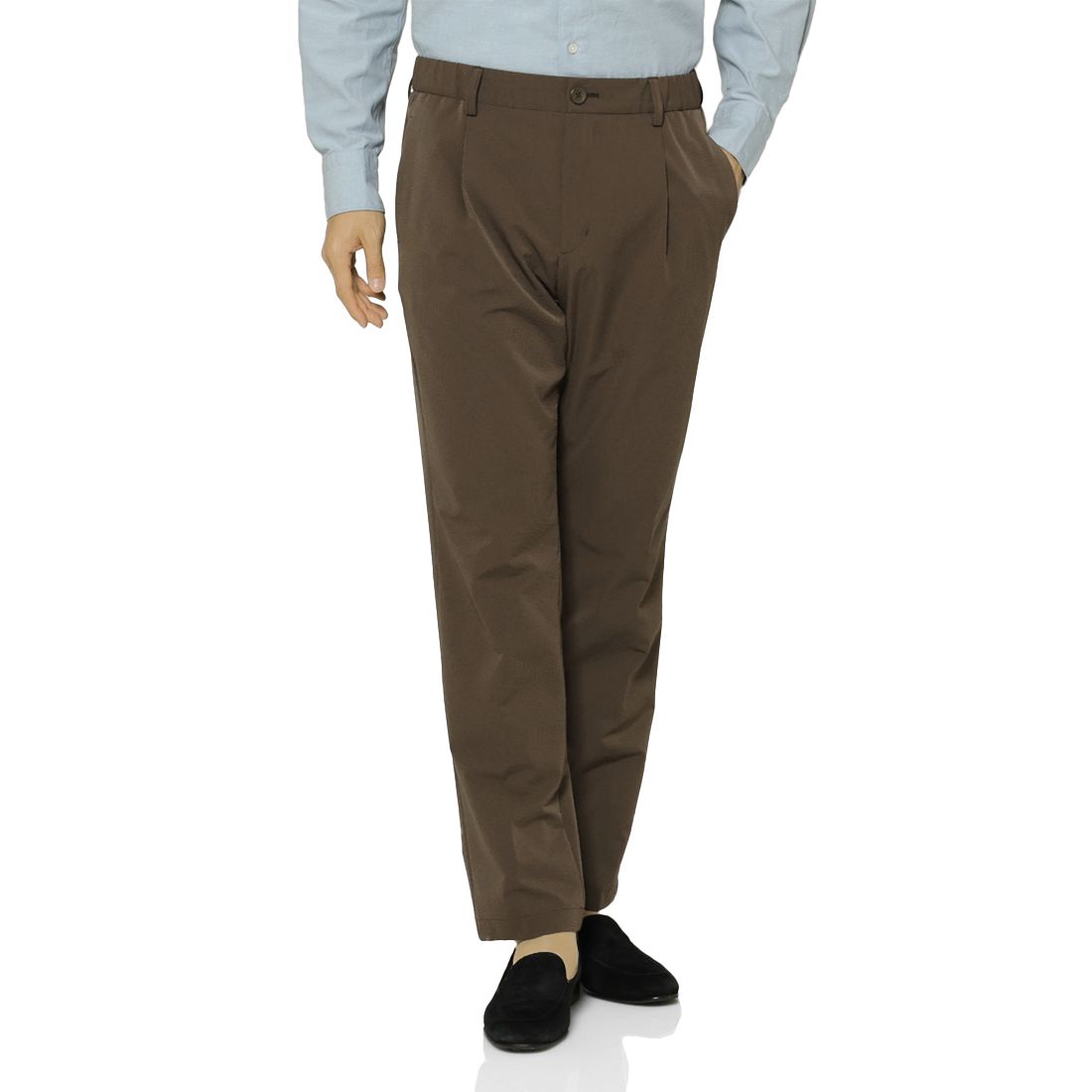 HERNO＜ヘルノ＞ セットアップ シアサッカー素材ストレッチパンツ