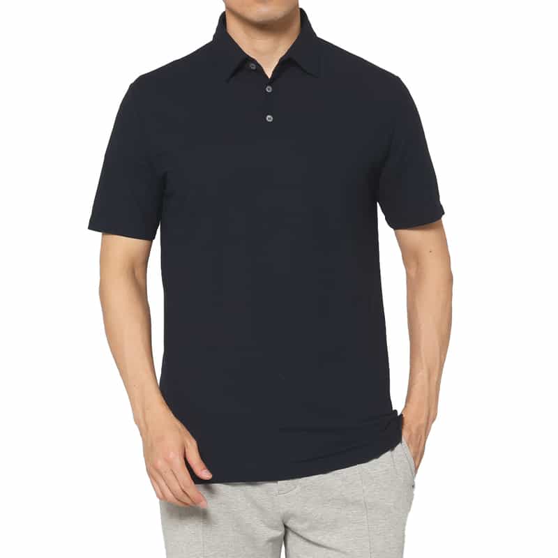 ZANONE ZANONE＜ザノーネ＞ アイスコットンポロシャツ NAVY