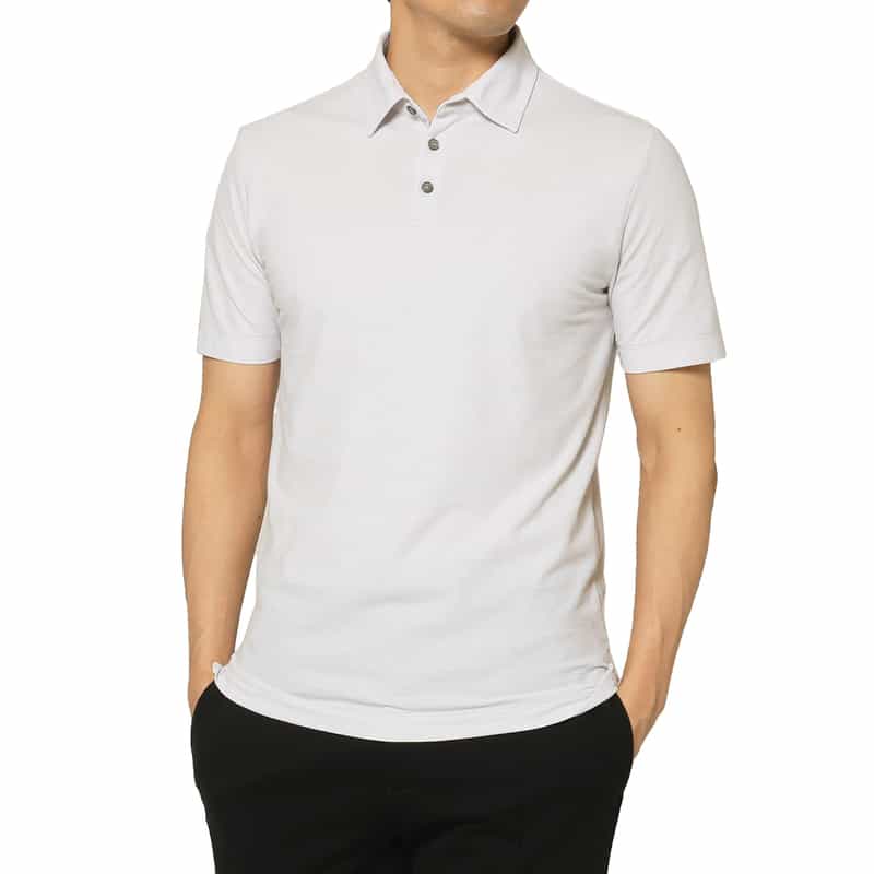 ZANONE ZANONE＜ザノーネ＞ アイスコットンポロシャツ LIGHT GRAY