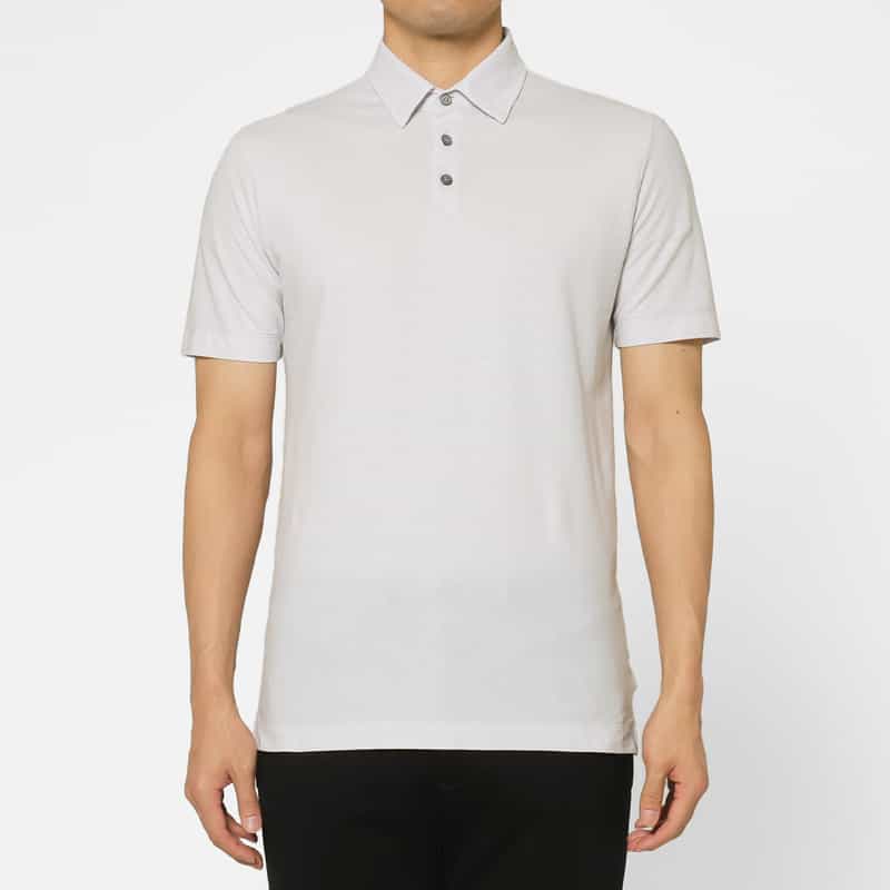 ZANONE ZANONE＜ザノーネ＞ アイスコットンポロシャツ LIGHT GRAY