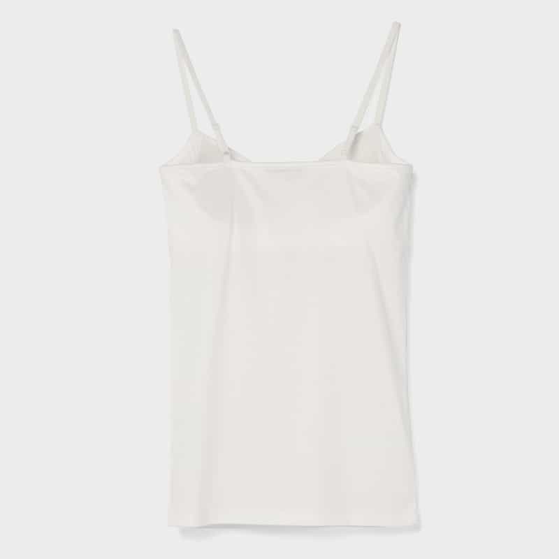 BARNEYS NEW YORK ウォッシャブル カップ付きキャミソール WHITE