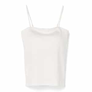 ウォッシャブル カップ付きベアトップキャミソール