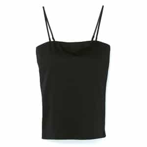 ウォッシャブル カップ付きベアトップキャミソール
