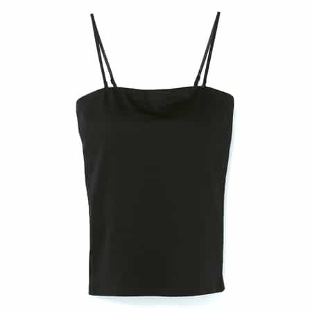 ウォッシャブル カップ付きベアトップキャミソール