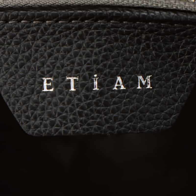ETIAM ETIAM＜エティアム＞ バーニーズ　ニューヨーク限定 フラップトートバッグ BLACK