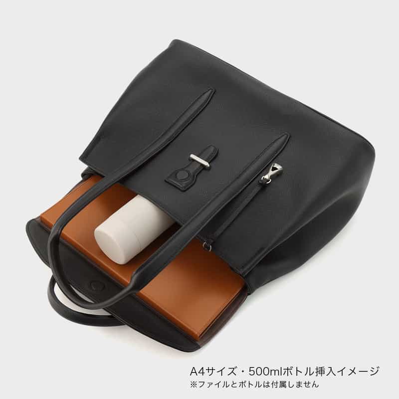 ETIAM ETIAM＜エティアム＞ バーニーズ　ニューヨーク限定 フラップトートバッグ BLACK