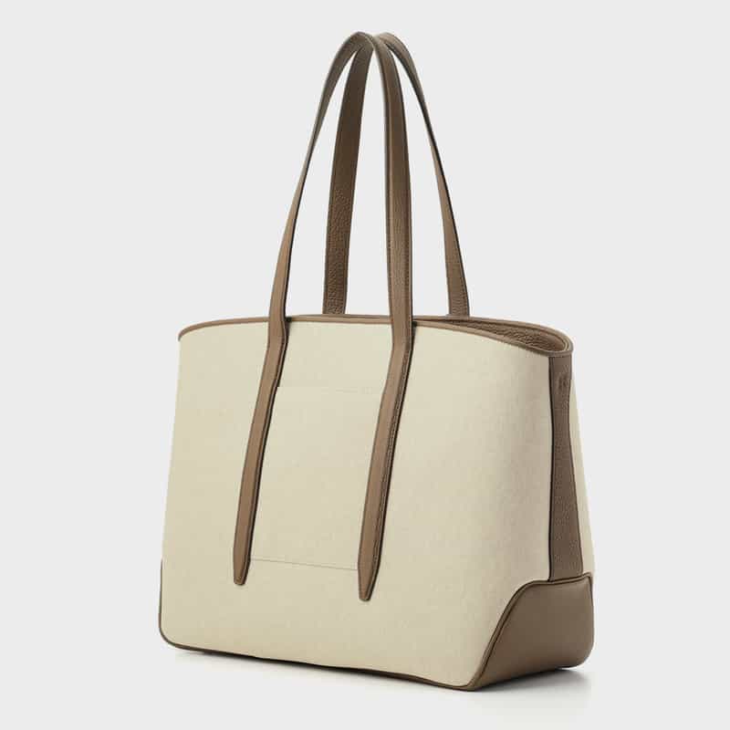 ETIAM ETIAM＜エティアム＞ キャンバス素材トートバッグ BEIGE