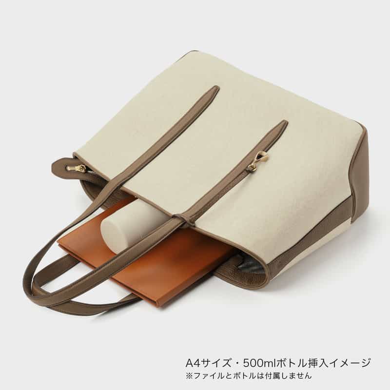 ETIAM ETIAM＜エティアム＞ キャンバス素材トートバッグ BEIGE