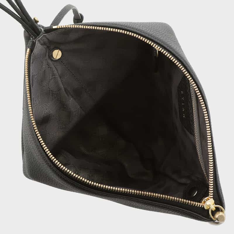 ETIAM ETIAM＜エティアム＞ レザーポーチバッグ BLACK