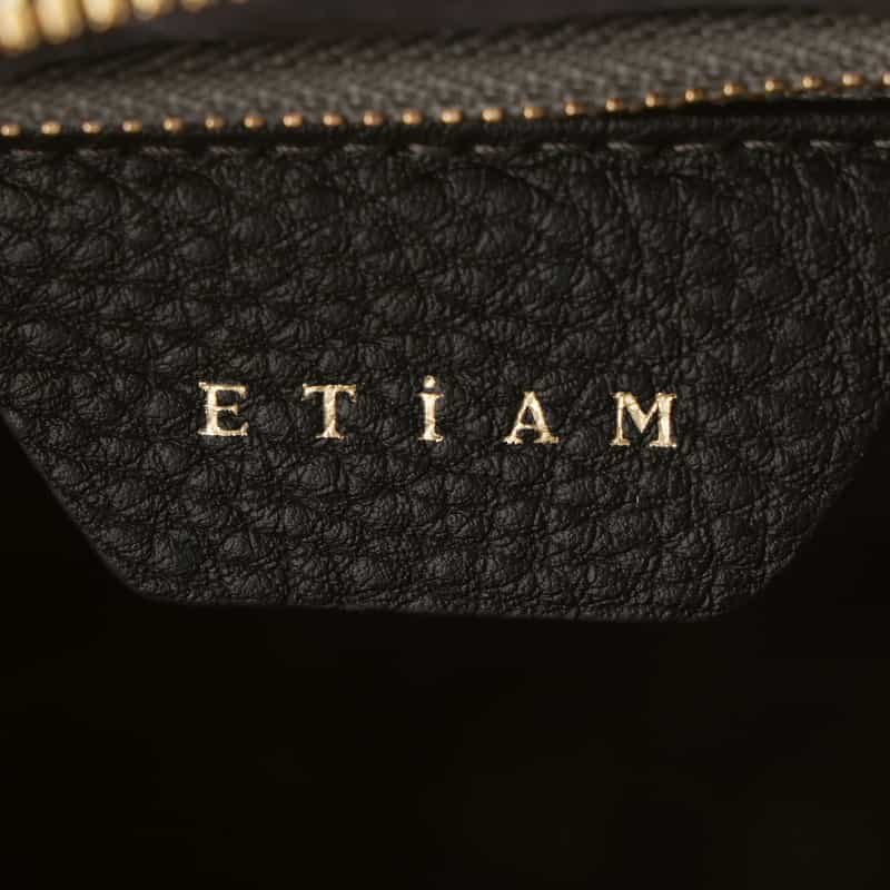 ETIAM ETIAM＜エティアム＞ レザーポーチバッグ BLACK