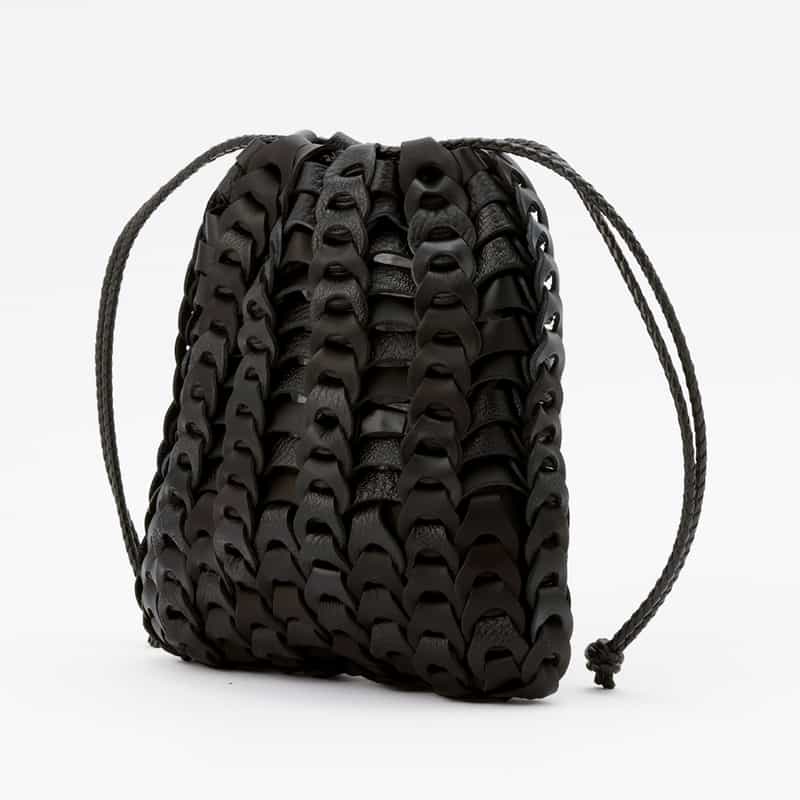 IL MICIO IL MICIO＜イル ミーチョ＞ バーニーズ　ニューヨーク限定 巾着バッグ "BOHOSACCHETTO" BLACK