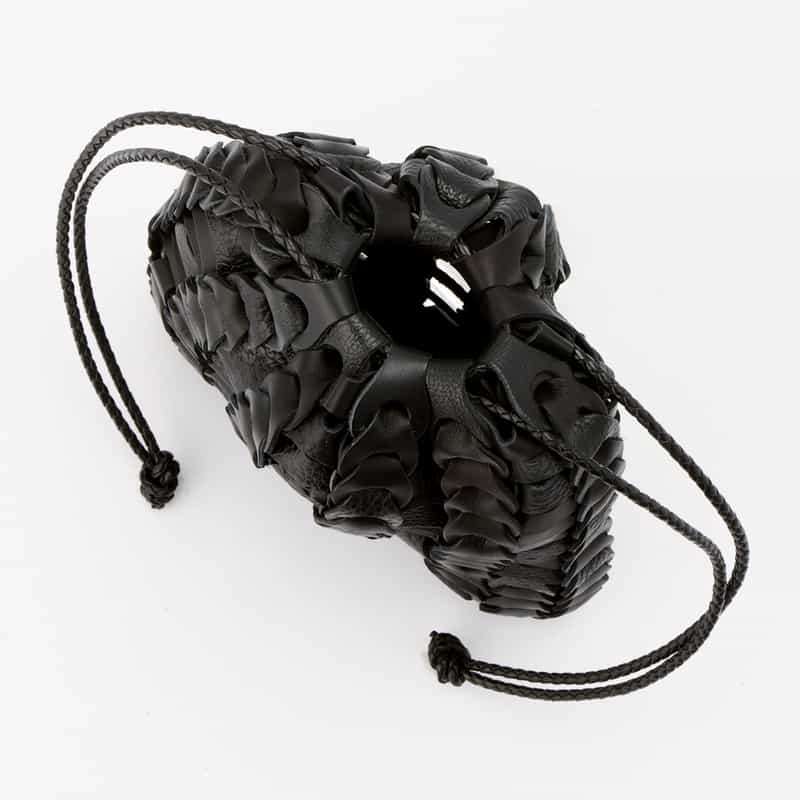 IL MICIO IL MICIO＜イル ミーチョ＞ バーニーズ　ニューヨーク限定 巾着バッグ "BOHOSACCHETTO" BLACK