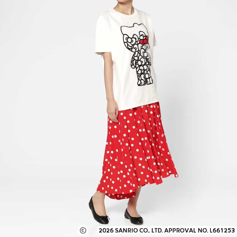 TRIPPY ART TRIPPY ART＜トリッピー アート＞ バーニーズ　ニューヨーク限定プリントTシャツ “HELLO KITTY“ WHITE