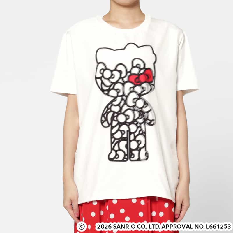 TRIPPY ART TRIPPY ART＜トリッピー アート＞ バーニーズ　ニューヨーク限定プリントTシャツ “HELLO KITTY“ WHITE