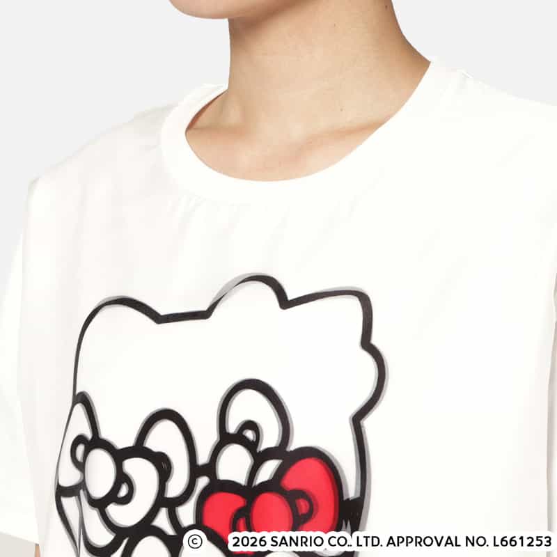 TRIPPY ART TRIPPY ART＜トリッピー アート＞ バーニーズ　ニューヨーク限定プリントTシャツ “HELLO KITTY“ WHITE