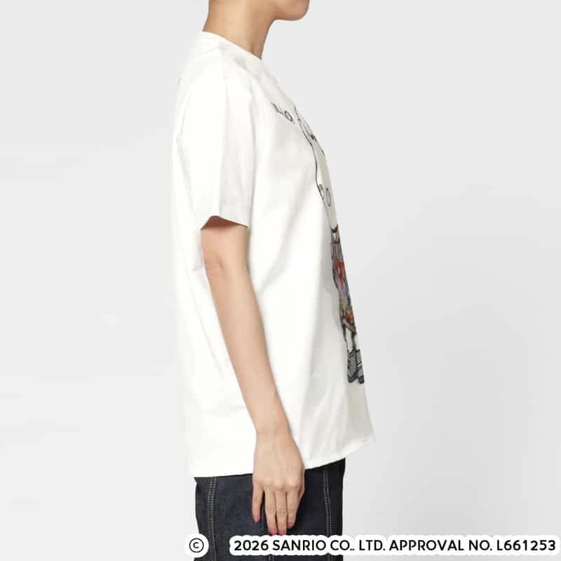TRIPPY ART TRIPPY ART＜トリッピー アート＞ バーニーズ　ニューヨーク限定プリントTシャツ “HELLO KITTY“ WHITE