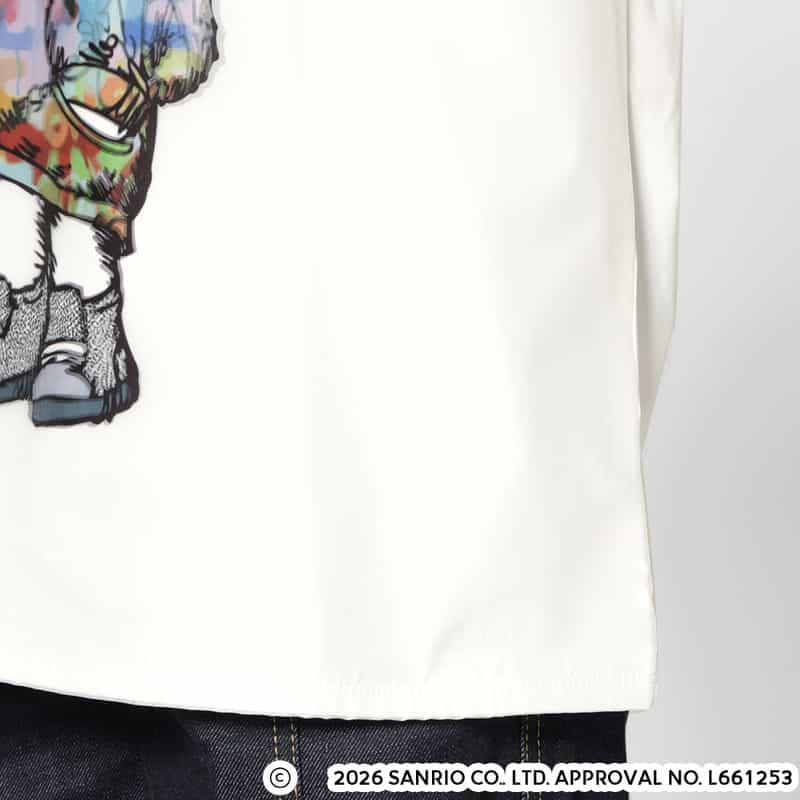 TRIPPY ART TRIPPY ART＜トリッピー アート＞ バーニーズ　ニューヨーク限定プリントTシャツ “HELLO KITTY“ WHITE