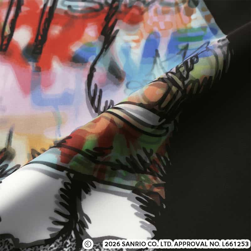 TRIPPY ART TRIPPY ART＜トリッピー アート＞ バーニーズ　ニューヨーク限定プリントTシャツ “HELLO KITTY“ BLACK