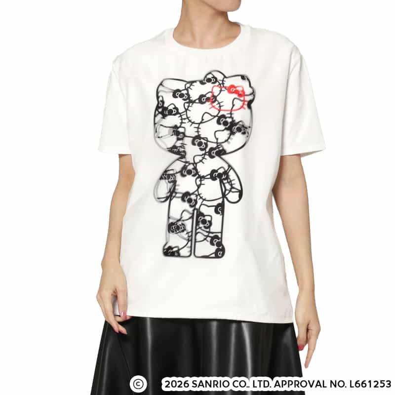 TRIPPY ART TRIPPY ART＜トリッピー アート＞ バーニーズ　ニューヨーク限定プリントTシャツ “HELLO KITTY“ WHITE
