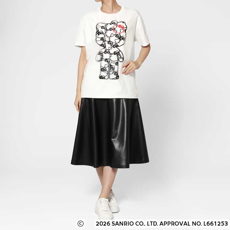 TRIPPY ART TRIPPY ART＜トリッピー アート＞ バーニーズ　ニューヨーク限定プリントTシャツ “HELLO KITTY“ WHITE