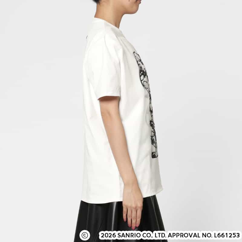 TRIPPY ART TRIPPY ART＜トリッピー アート＞ バーニーズ　ニューヨーク限定プリントTシャツ “HELLO KITTY“ WHITE