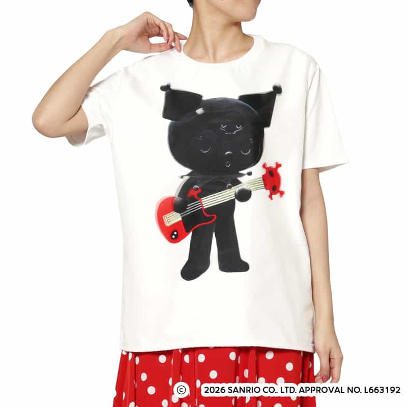 TRIPPY ART TRIPPY ART＜トリッピー アート＞ バーニーズ　ニューヨーク限定プリントTシャツ “KUROMI“ WHITE