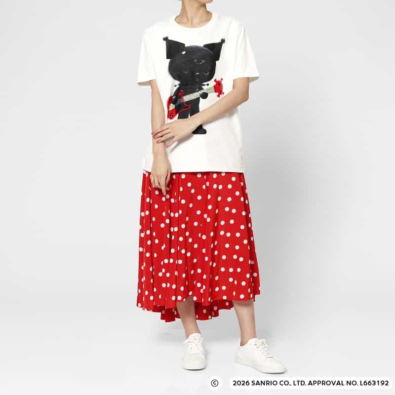 TRIPPY ART TRIPPY ART＜トリッピー アート＞ バーニーズ　ニューヨーク限定プリントTシャツ “KUROMI“ WHITE