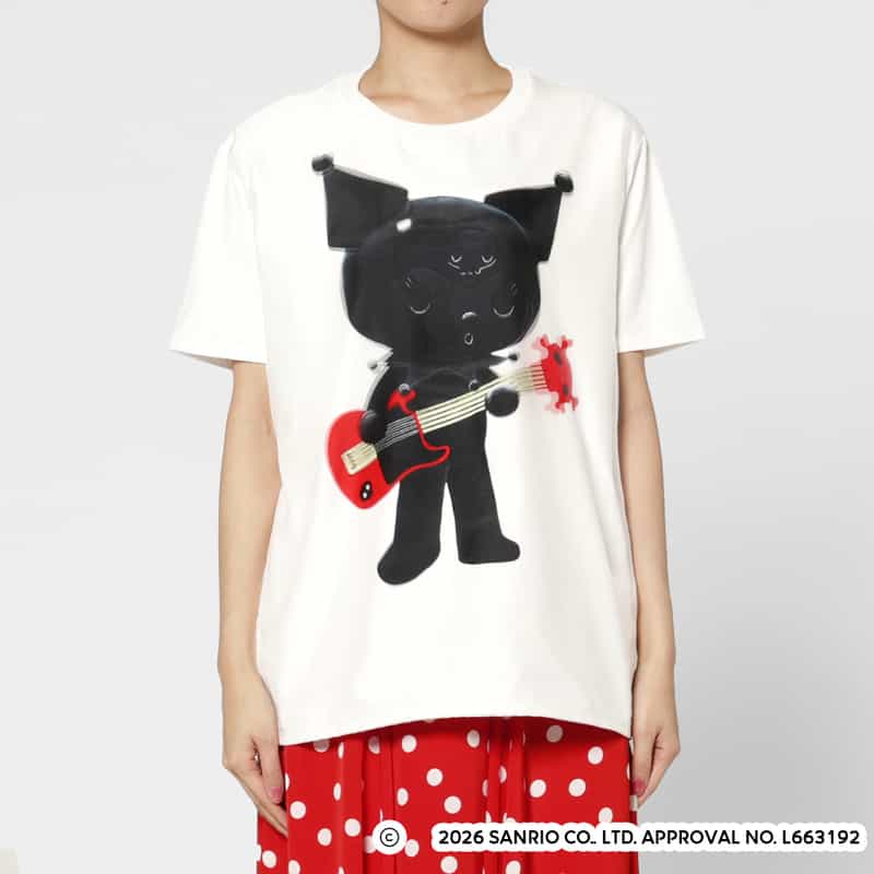 TRIPPY ART TRIPPY ART＜トリッピー アート＞ バーニーズ　ニューヨーク限定プリントTシャツ “KUROMI“ WHITE