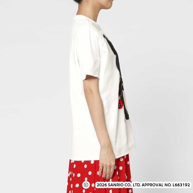 TRIPPY ART TRIPPY ART＜トリッピー アート＞ バーニーズ　ニューヨーク限定プリントTシャツ “KUROMI“ WHITE