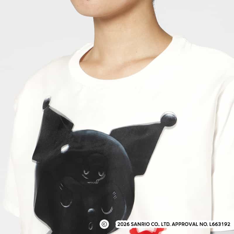 TRIPPY ART TRIPPY ART＜トリッピー アート＞ バーニーズ　ニューヨーク限定プリントTシャツ “KUROMI“ WHITE