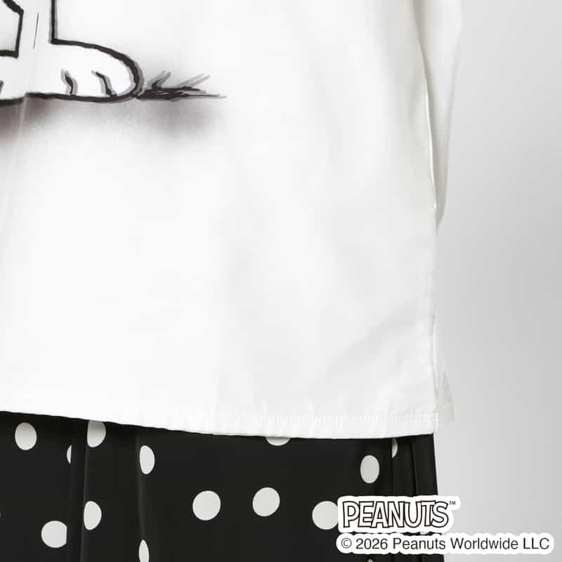 TRIPPY ART TRIPPY ART＜トリッピー アート＞ バーニーズ　ニューヨーク限定プリントTシャツ “SNOOPY“ WHITE