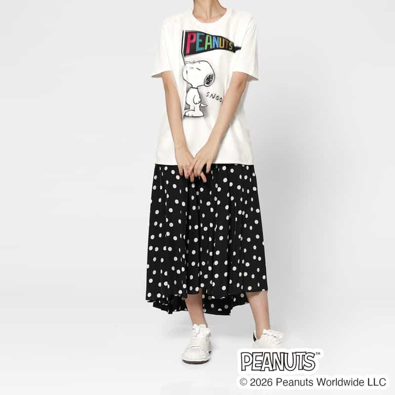 TRIPPY ART TRIPPY ART＜トリッピー アート＞ バーニーズ　ニューヨーク限定プリントTシャツ “SNOOPY“ WHITE