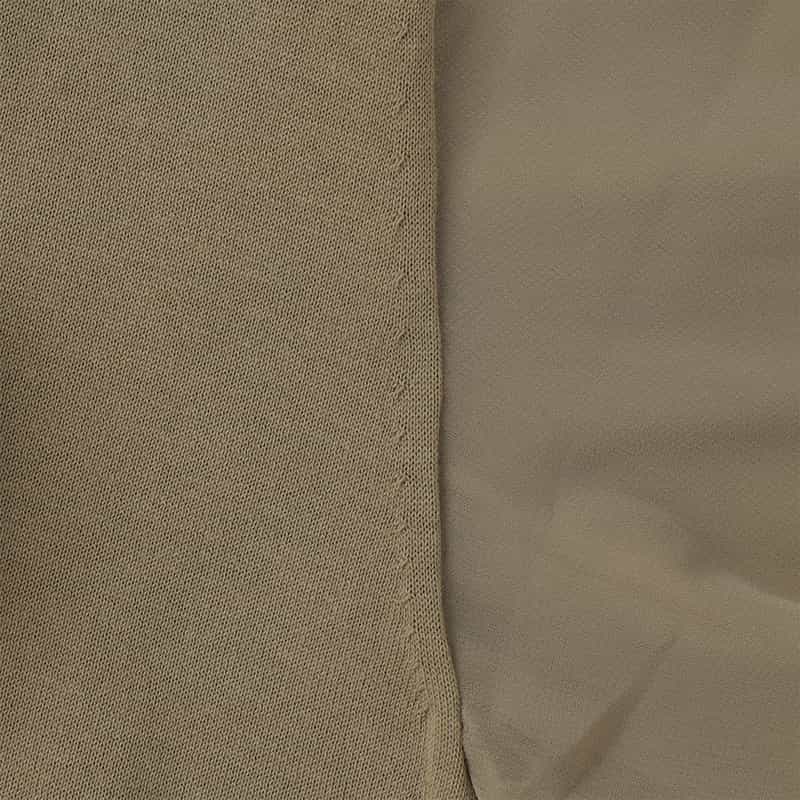 HYKE HYKE＜ハイク＞ シアースリーブ クロップドニットプルオーバー BEIGE