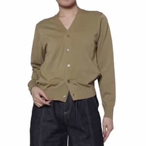 HYKE＜ハイク＞ バックシアーコンビネーション ニットカーディガン