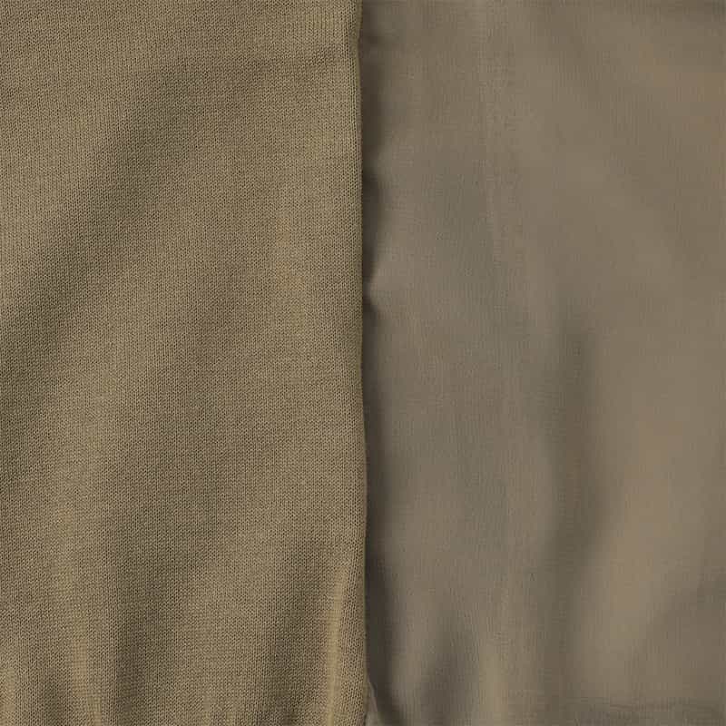 HYKE HYKE＜ハイク＞ バックシアーコンビネーション ニットカーディガン BEIGE