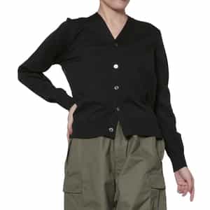 HYKE＜ハイク＞ バックシアーコンビネーション ニットカーディガン