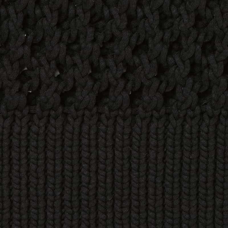 HYKE HYKE ＜ハイク＞ ノースリーブ クロシェニットプルオーバー BLACK