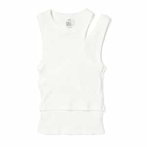 HYKE＜ハイク＞ コットン レイヤード リブタンクトップ