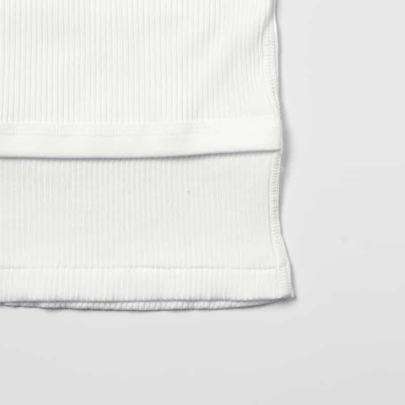 HYKE HYKE＜ハイク＞ コットン レイヤード リブタンクトップ WHITE