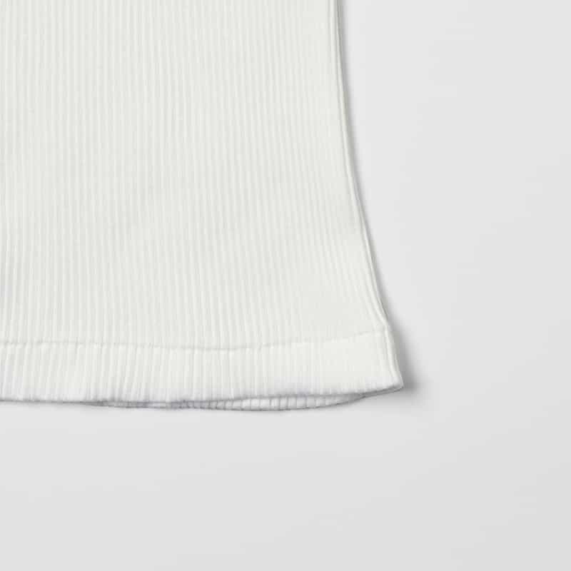 HYKE HYKE＜ハイク＞ コットン リブタンクトップ WHITE