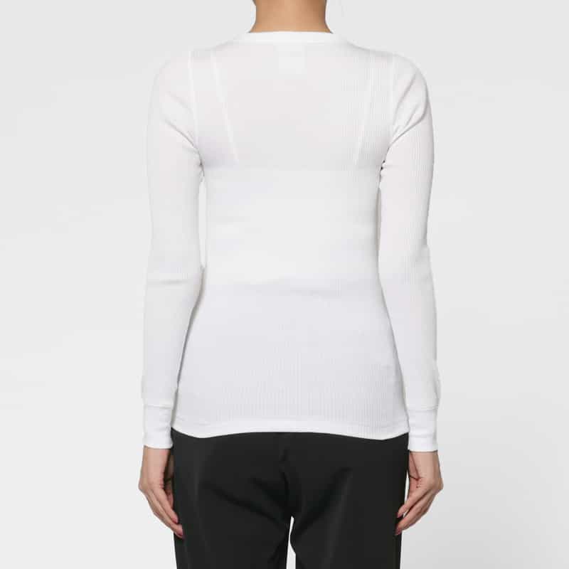 HYKE HYKE＜ハイク＞ コットン ロングスリーブTシャツ WHITE