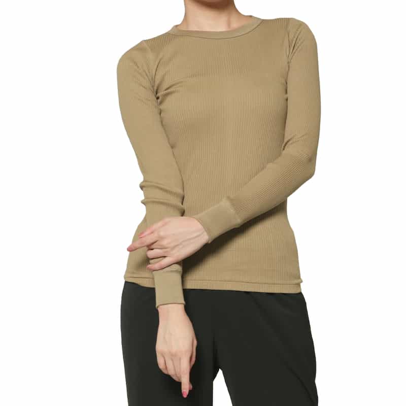 HYKE HYKE＜ハイク＞ コットン ロングスリーブTシャツ BEIGE