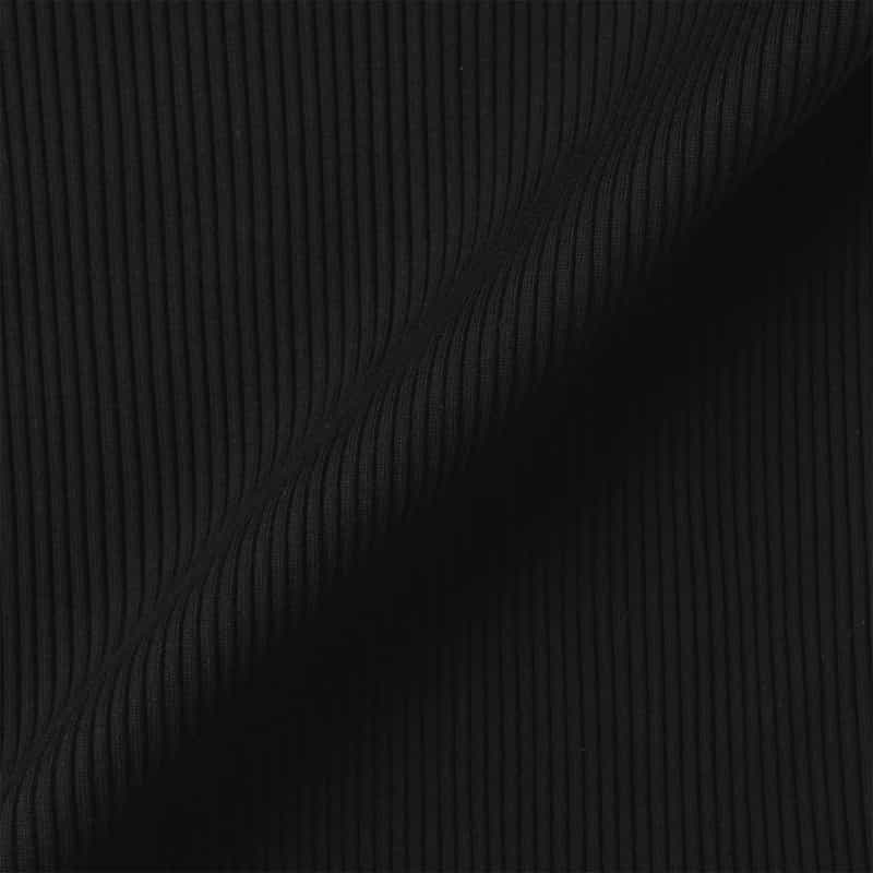 HYKE HYKE＜ハイク＞ コットン ロングスリーブTシャツ BLACK