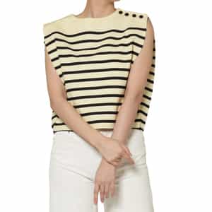 HYKE ＜ハイク＞ スリーブレスバスクシャツ