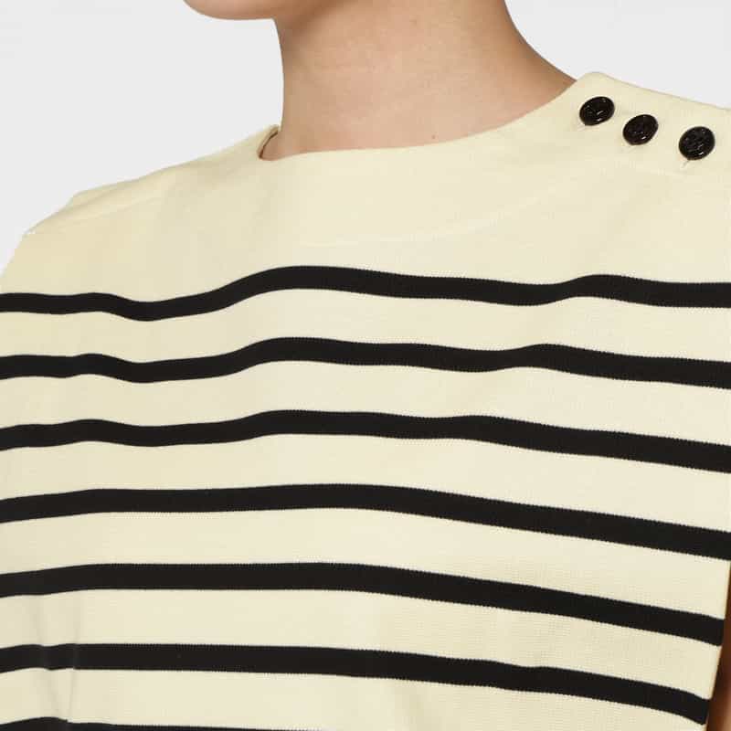 HYKE HYKE ＜ハイク＞ スリーブレスバスクシャツ IVORY