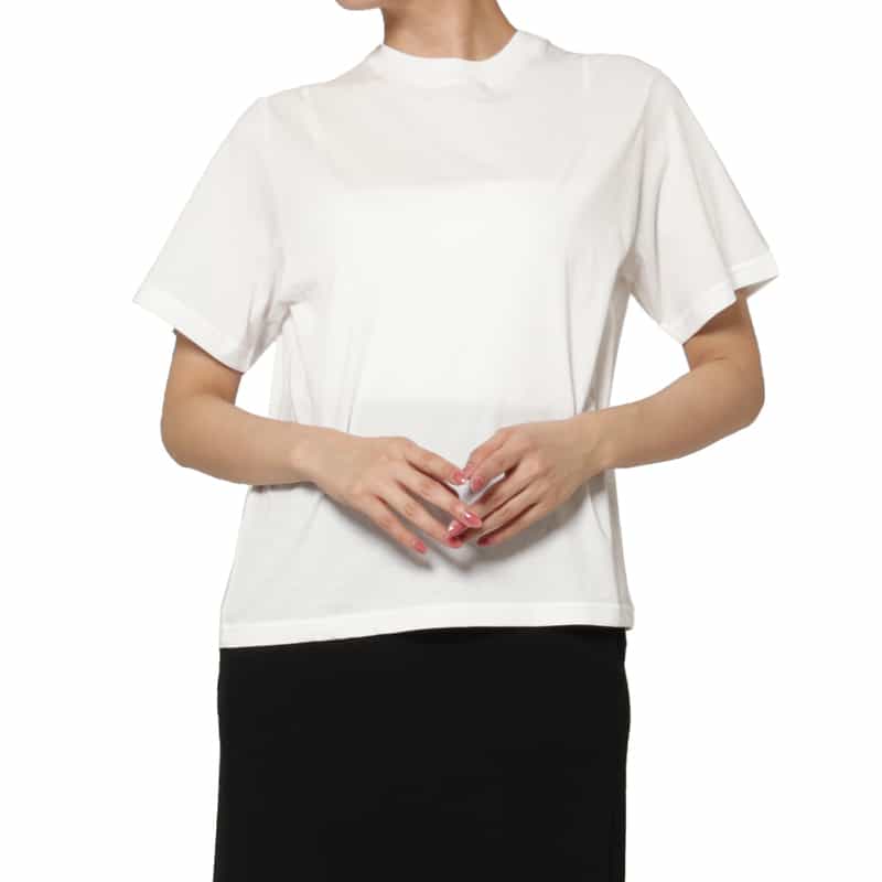 HYKE HYKE ＜ハイク＞ バックロゴ シアーTシャツ WHITE