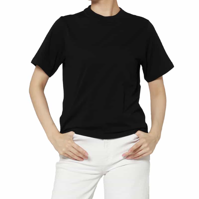 HYKE ＜ハイク＞ バックロゴ シアーTシャツ