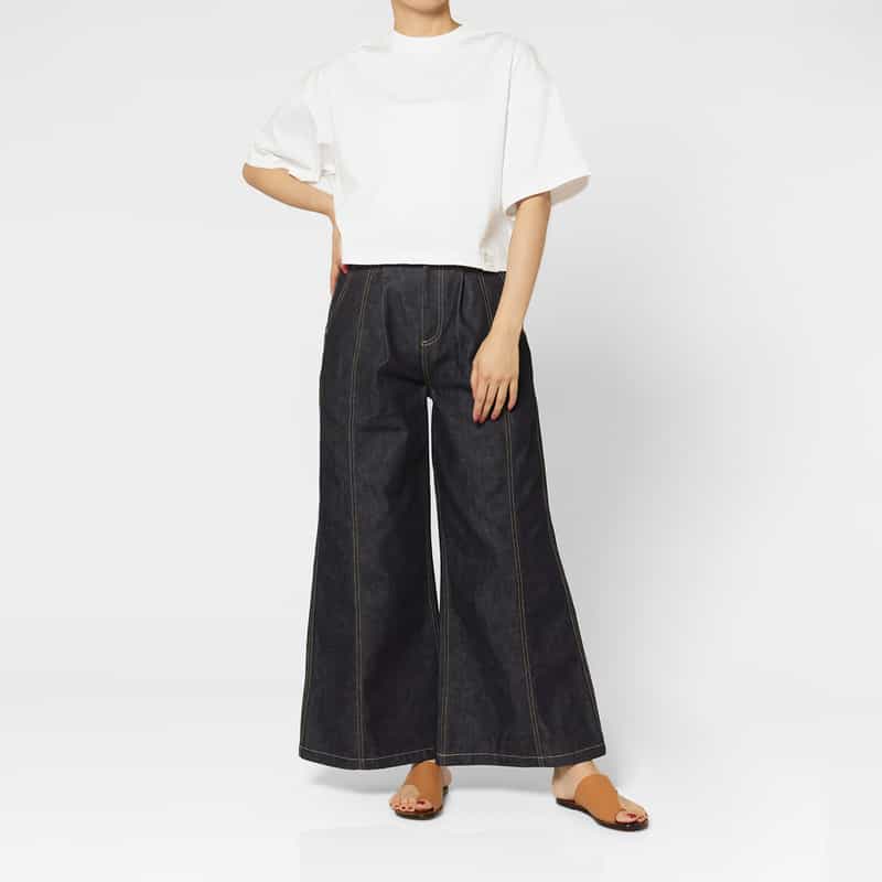 HYKE HYKE＜ハイク＞ コットン素材ビッグフィットカットソー WHITE