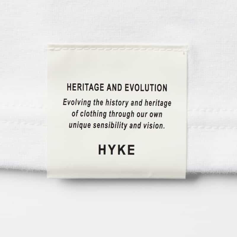 HYKE HYKE＜ハイク＞ コットン素材ビッグフィットカットソー WHITE